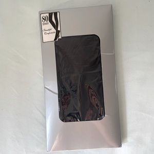 Solid black stockings